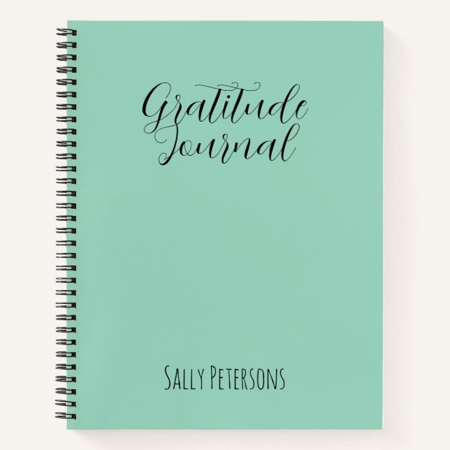 Personalised Gratitude Journal | Custom Name Daily (Front)