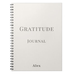 Personalised Gratitude Journal Name
