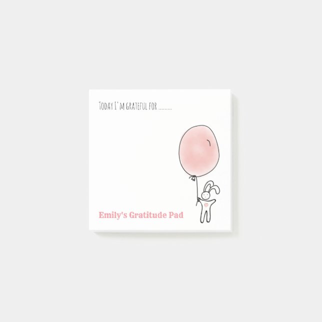 Personalised Gratitude Notelets - Give Thanks Post-it Notes (Front)