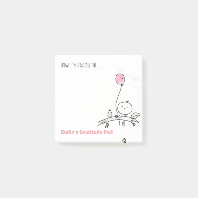 Personalised Gratitude Notelets - Share Thanks Post-it Notes (Front)
