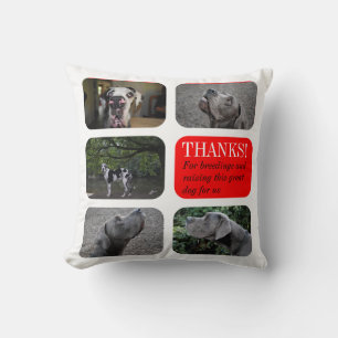 Personalised Great Dane Breeder Gift Pillow