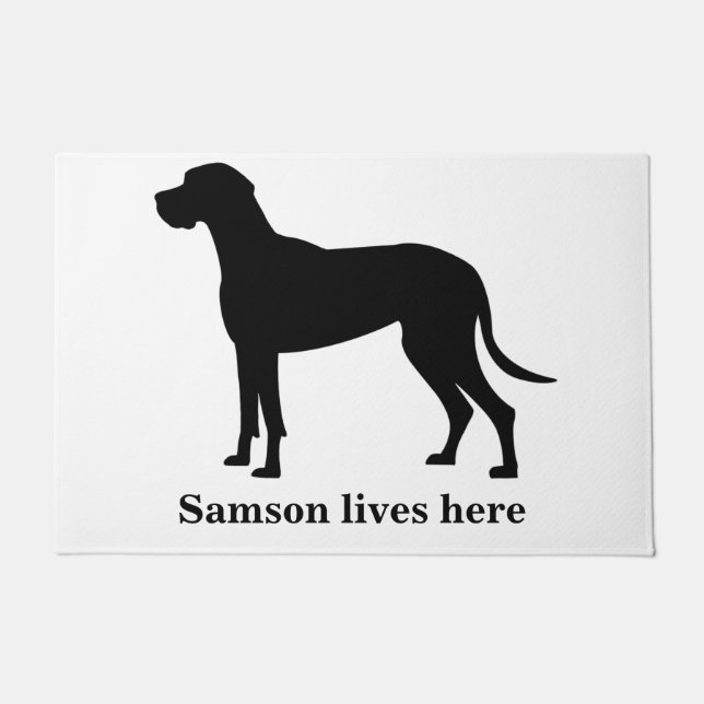 Personalised Great Dane Doormat (Front)