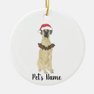 Personalised Great Dane (Fawn) Ceramic Ornament
