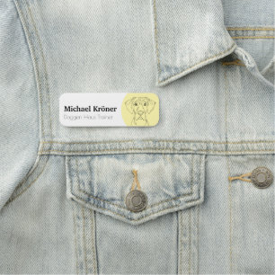 Personalised Great Dane Line Art Name Tags