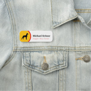 Personalised Great Dane Line Art Name Tags