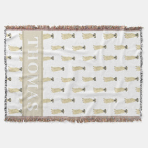 Personalised Great Dane (Masked Fawn)  Throw Blanket