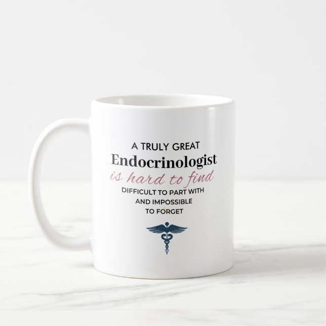 Personalised Great Endocrinologist Quote Coffee Mug (Left)