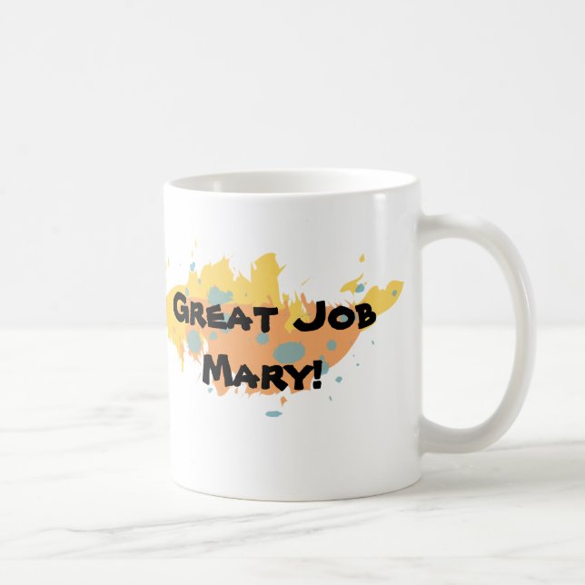 Personalised Great Job Mug (Colour Scheme 2) (Right)