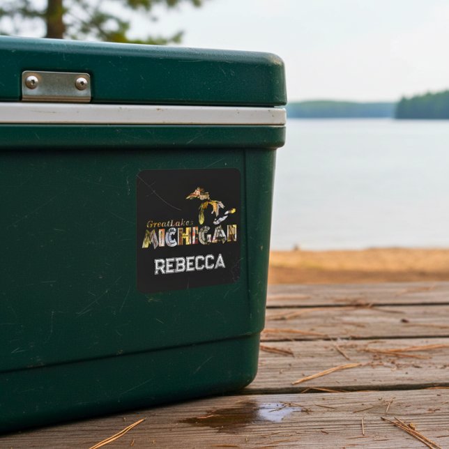 Personalised Great Lakes Michigan Spirits Sticker  (ersonalized Great Lakes Michigan Spirits Sticker)