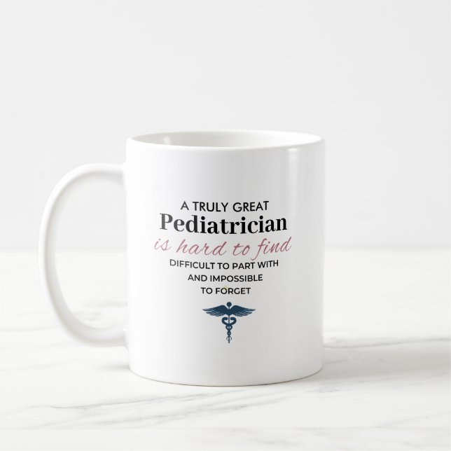 Personalised Great Paediatrician Quote Coffee Mug (Left)