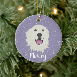Personalised Great Pyrenees Ceramic Ornament