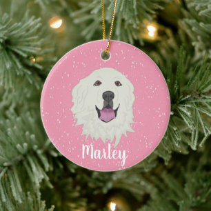 Personalised Great Pyrenees Ceramic Ornament