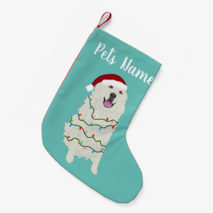 Personalised Great Pyrenees Small Christmas Stocking
