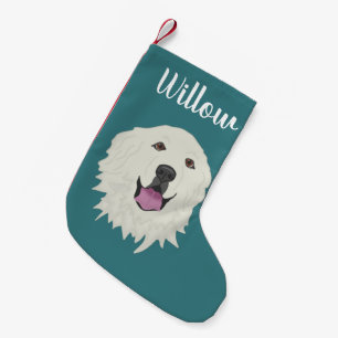 Personalised Great Pyrenees Small Christmas Stocking