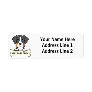 Personalised Greater Swiss Mountain Dog Return Address Label