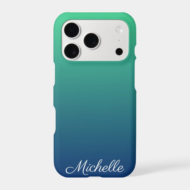 Personalised green and blue ombre (Back)