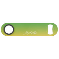 Personalised green and yellow ombre