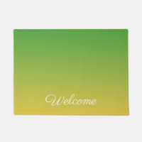Personalised green and yellow ombre