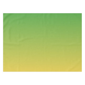 Personalised green and yellow ombre tablecloth
