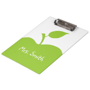 Personalised Green Apple Clipboard