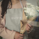 Personalised Green Ash Colour Custom | Elegant  Apron<br><div class="desc">Cook or bake in style with this personalised green ash colour custom apron. Featuring a refined green ash hue with a customisable name, this apron combines elegance and functionality. Crafted from high-quality, durable fabric, it provides comfort and protection during all your kitchen activities, from cooking to grilling or baking. Perfect...</div>