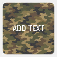 Personalised Green Camouflage Army