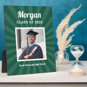 Personalised Green Class of 2023 Graduation Photo Plaque