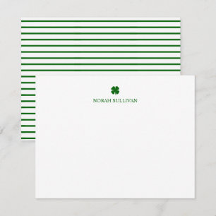 Personalised Green Clover Card
