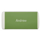 Personalised Green Eraser