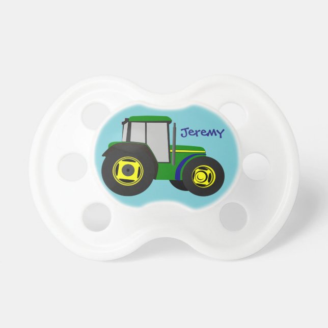 Personalised Green Farm Tractor Dummy (Front)