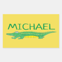 Personalised Green Gator Alligator Crocodile Croc