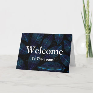 Personalised Green leaf Natural welcome Card