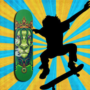 Personalised Green LION WEED KING Trucker Hat Skateboard