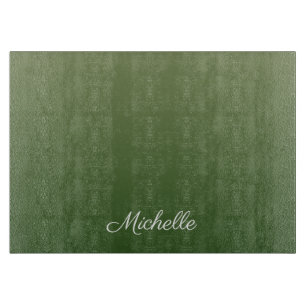 Personalised green ombre cutting board