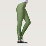 Personalised green ombre leggings<br><div class="desc">Personalised green ombre</div>