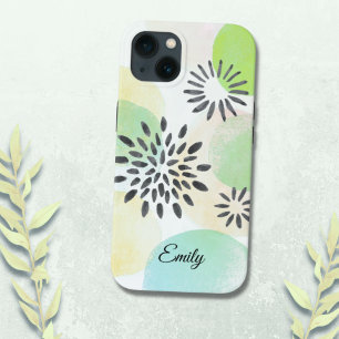 Personalised Green Pattern iPhone 13 Case