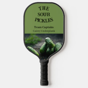 Personalised Green Pickle Image Pickleball Paddle