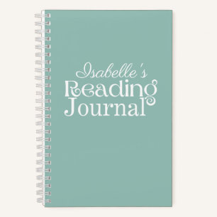 Personalised Green Reading Journal
