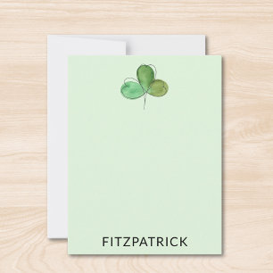Personalised Green Shamrock Irish Heritage Card