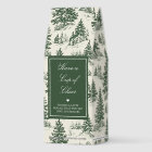 Personalised Green Toile Christmas Gift for Friend