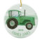Personalised Green Tractor Christmas Ornament
