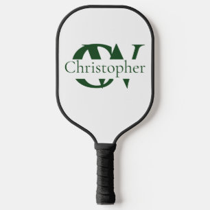 Personalised Green  with  Name & Initials Pickleball Paddle