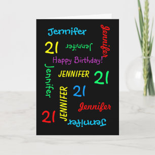 Personalised Greeting Card Any Name, Age, Occasion