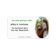 Personalised Greeting Recess for Orangutans