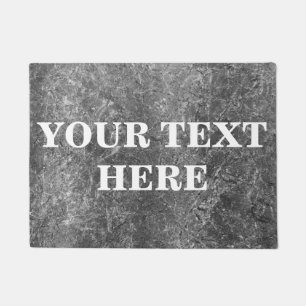 Personalised Grey Bamboo Wood Doormat