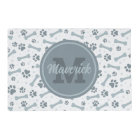 Personalised Grey Bones Monogram Name Dog