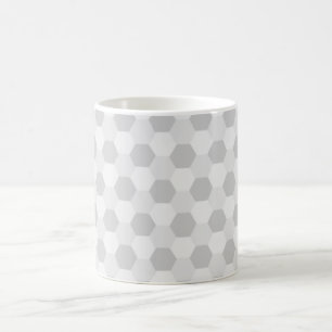 Personalised Grey hexagon background Coffee Mug