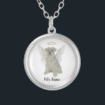 Personalised Grey Silver Schnauzer Silver Plated Necklace<br><div class="desc">There are some who bring a light so great to the world, that even after they are gone, their light remains. Let a sweet necklace bring comfort to your heavy heart as you take a moment to remember your beloved grey or silver schnauzer. For the most thoughtful gifts, pair it...</div>