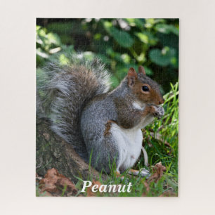Personalised Grey Squirrel Jigsaw Puzzle