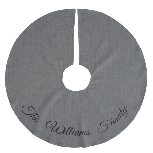 Personalised Grey Tree Skirt (Front)